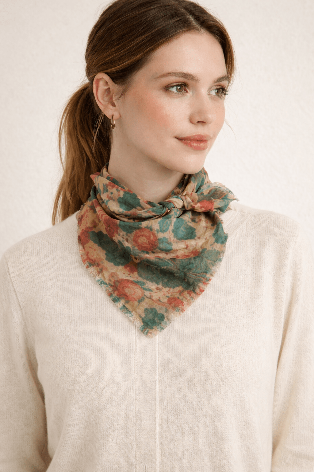 English Garden Voile Bandana - Box Turtle