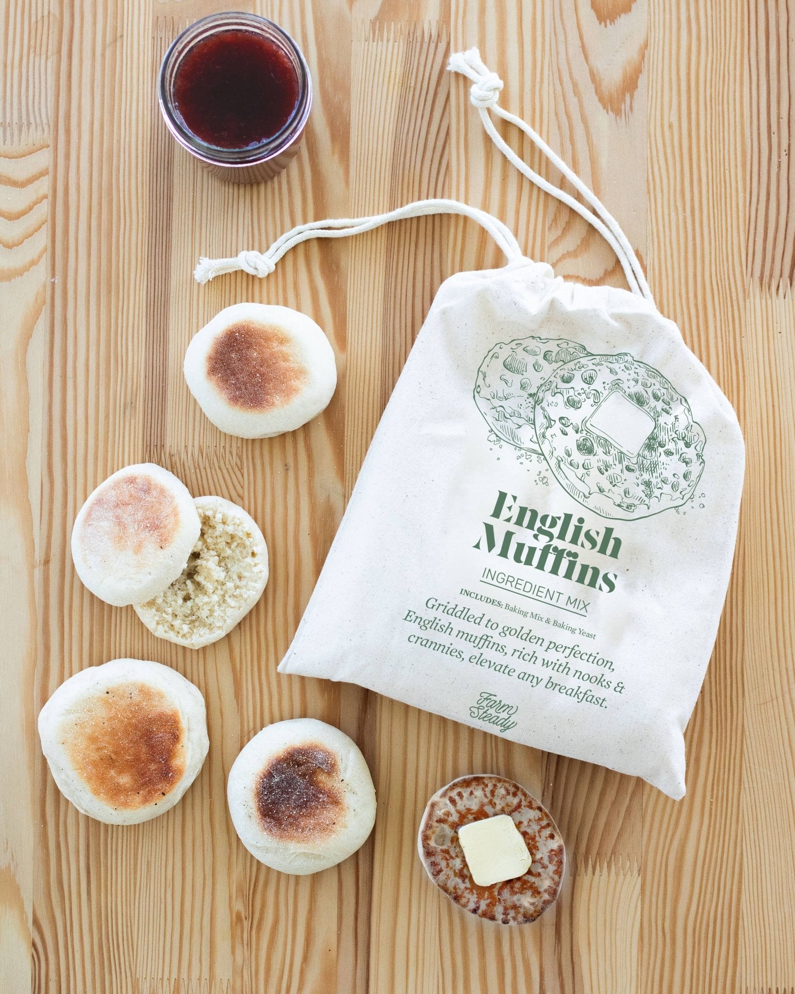 English Muffin Making Mix - Box Turtle