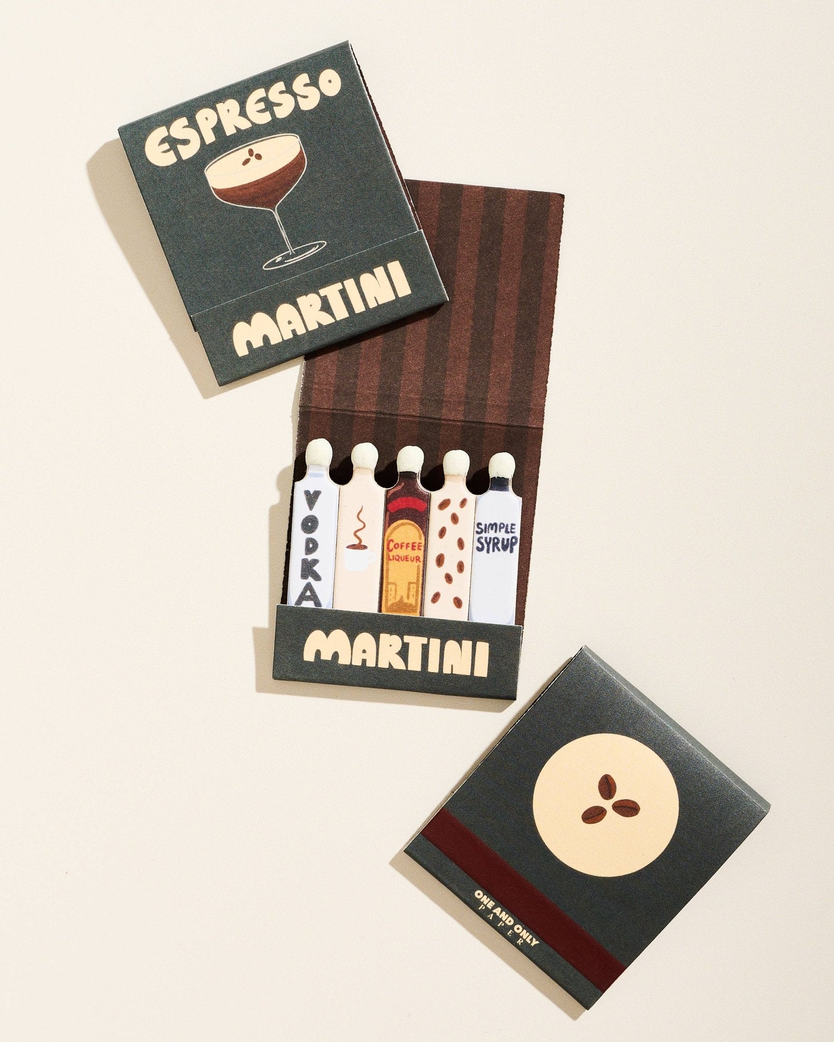 Espresso Martini Printed Matchbook - Box Turtle