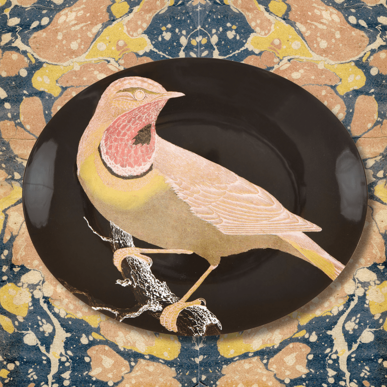 Etchings Melamine Oval Serving Tray - Box Turtle