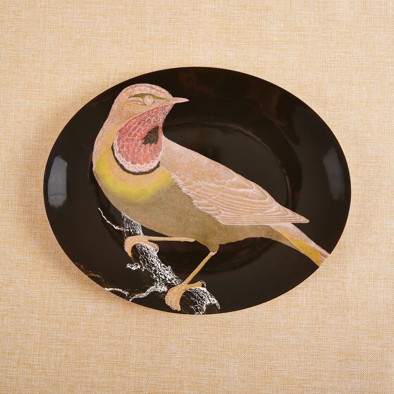 Etchings Melamine Oval Serving Tray - Box Turtle