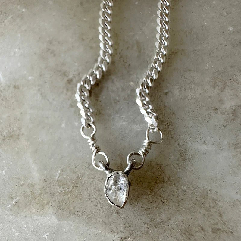 Eternity Diamond Drop Of Light Necklace - Box Turtle