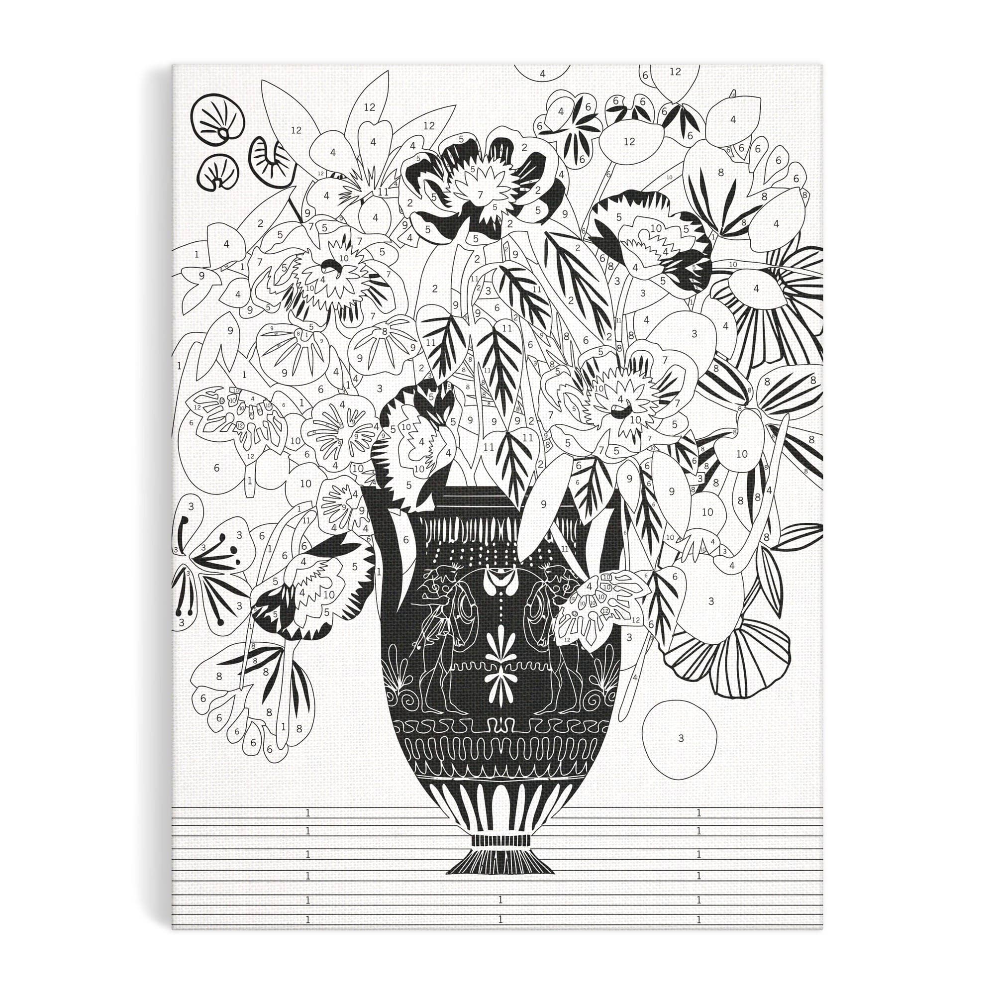 Etruscan Vase Paint by Numbers - Box Turtle