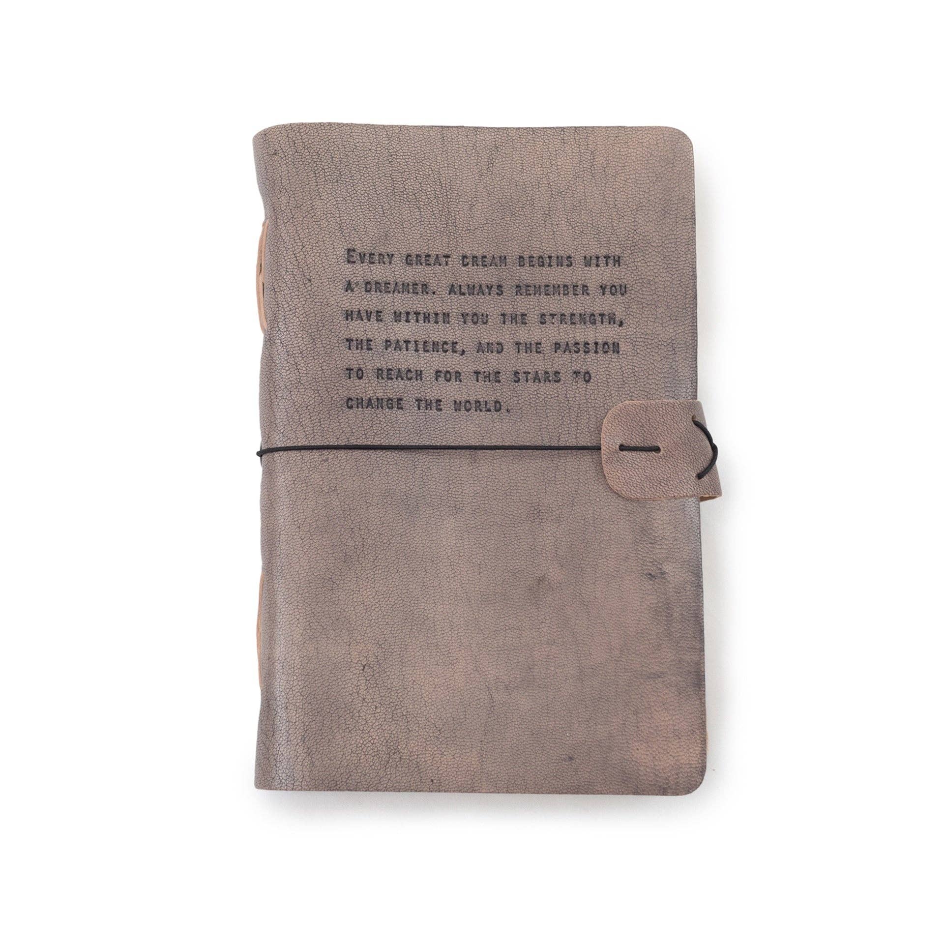 Every Great Dream Artisan Leather Journal - Box Turtle