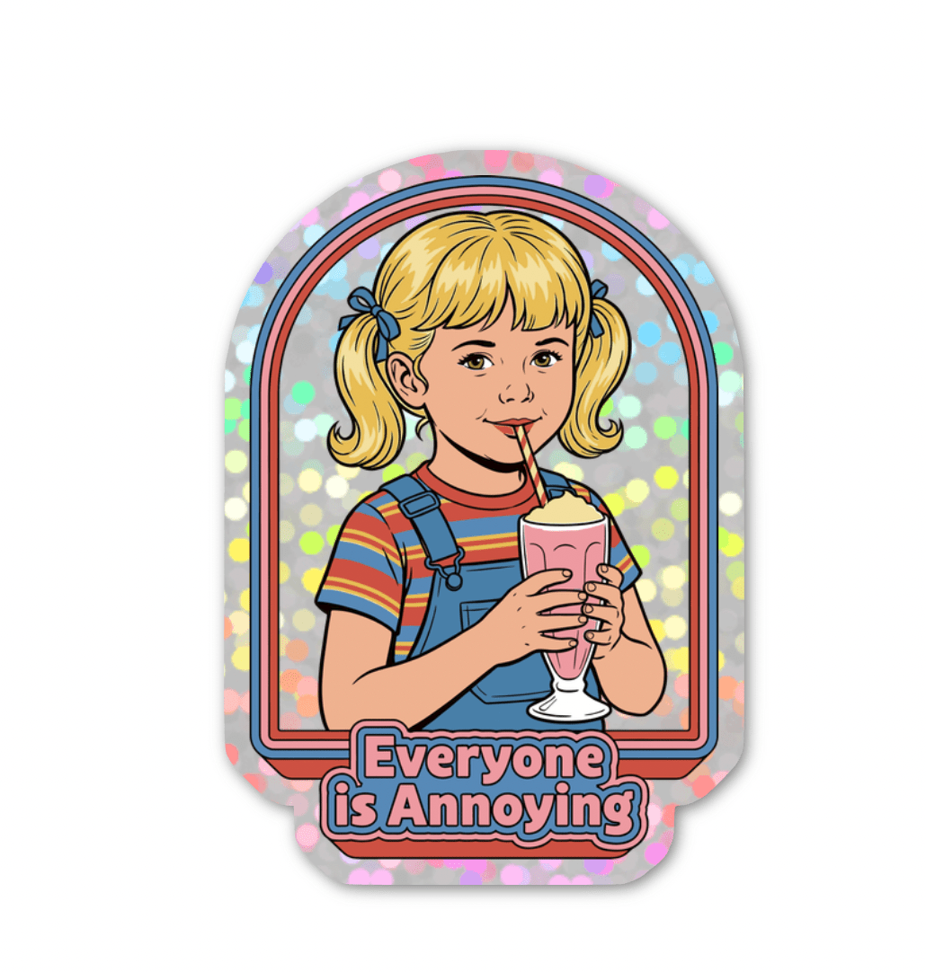 Everyone Is Annoying Glitter Sticker - Box Turtle