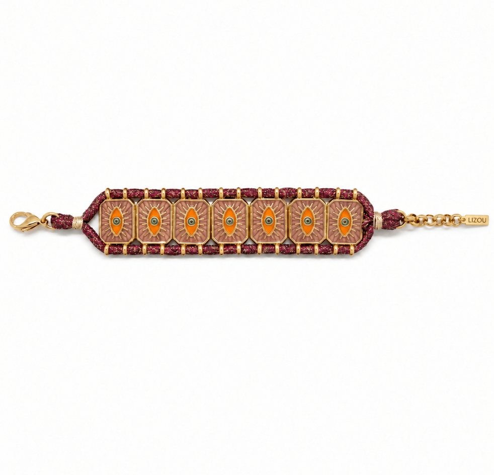 Evil Eye Cuff Bracelet - Box Turtle