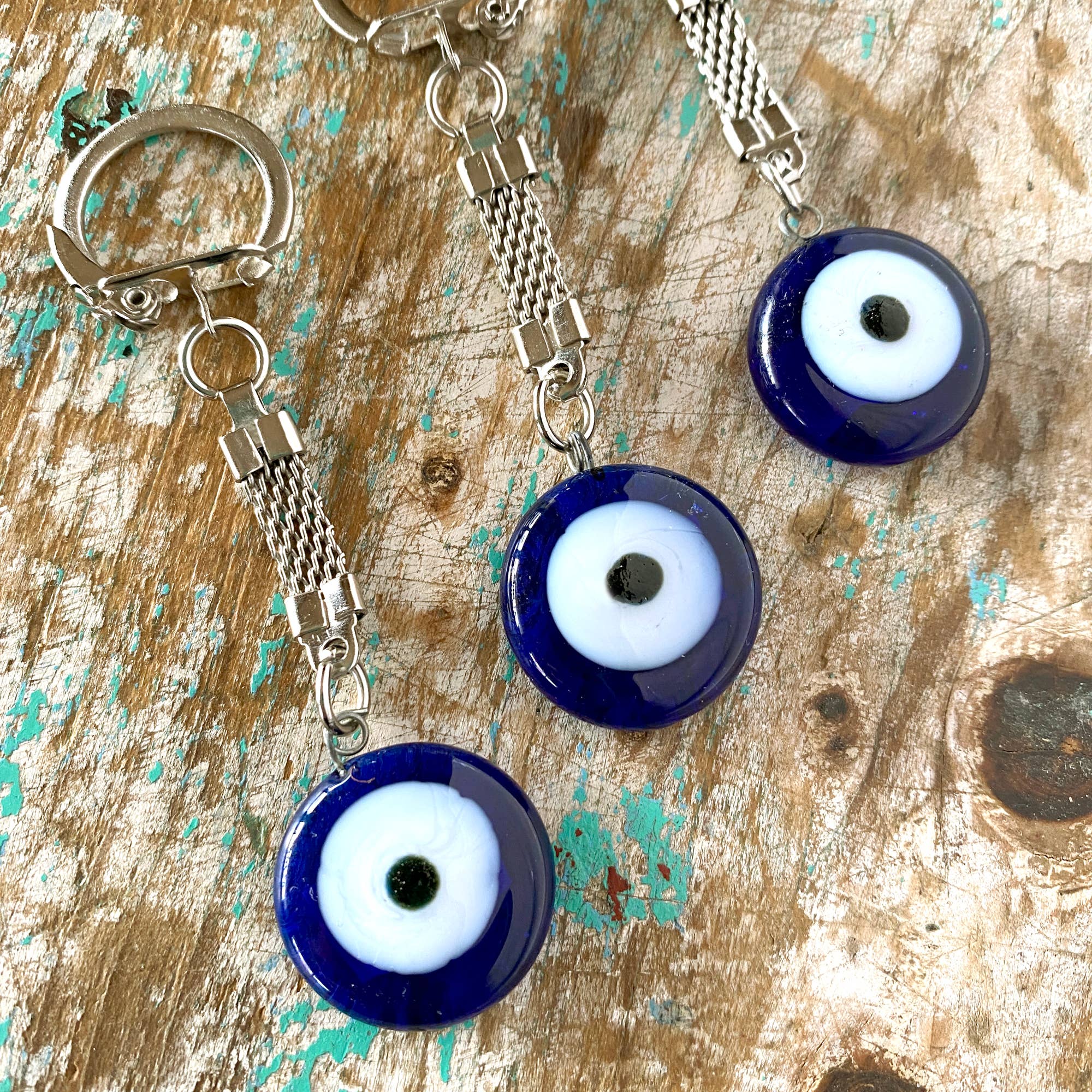 Evil Eye Keychain - Box Turtle