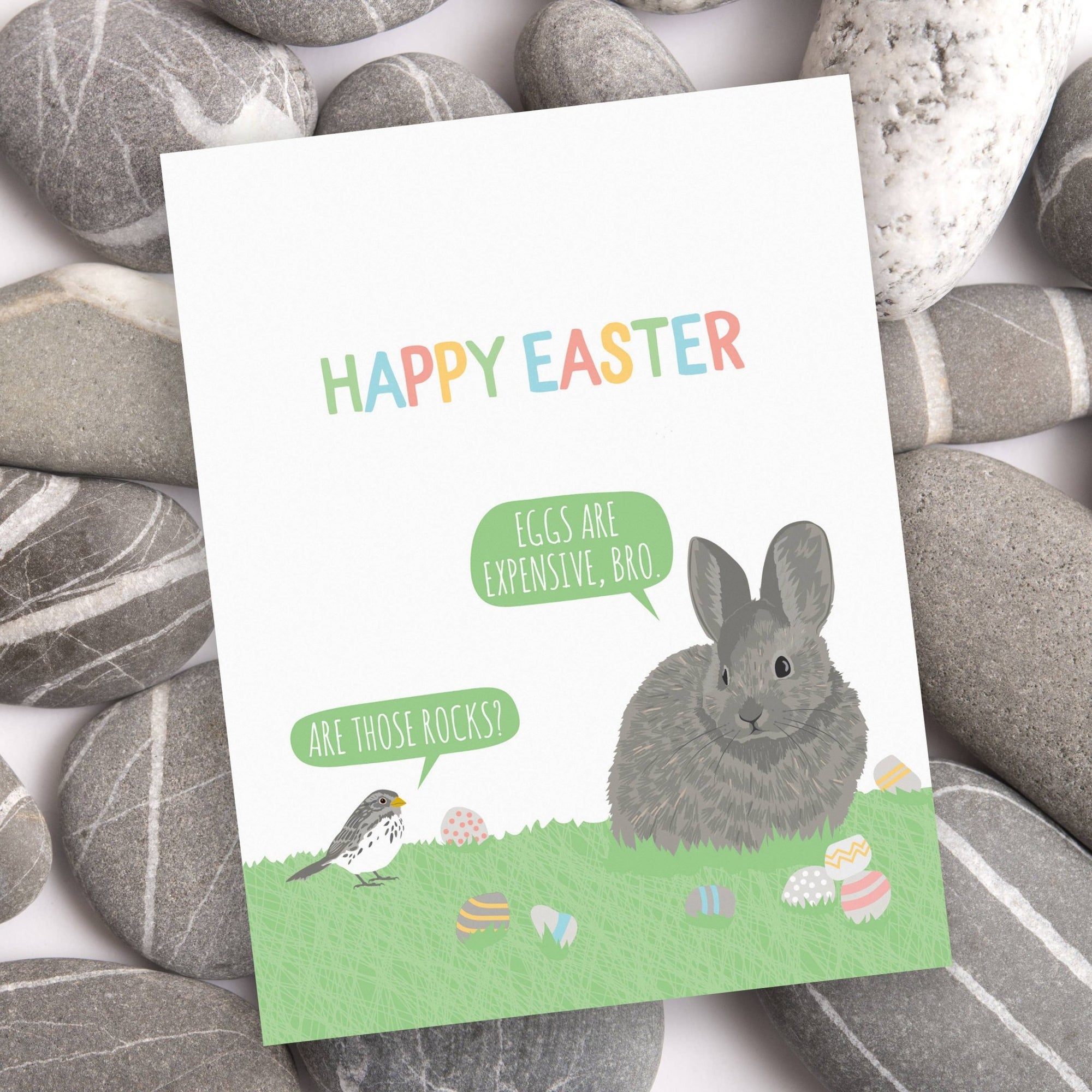 Expensive Eggs Funny Easter Card - Box Turtle