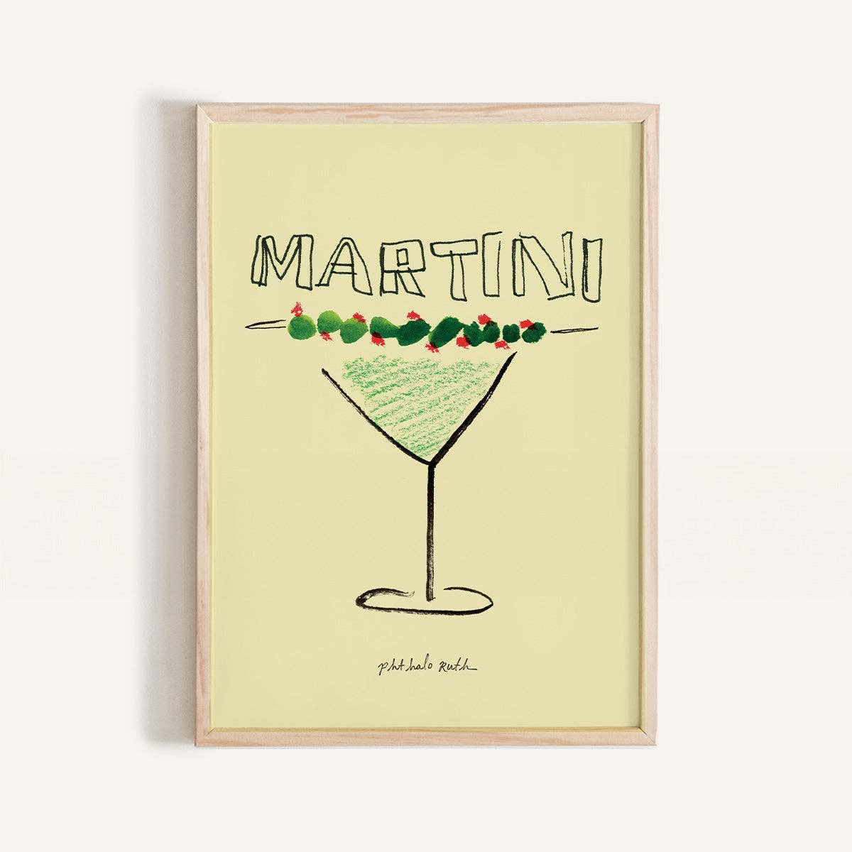 Extra Dirty Martini Art Print - Box Turtle