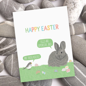 Expensive Eggs Funny Easter Card