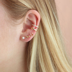 Gold Pearl Studs