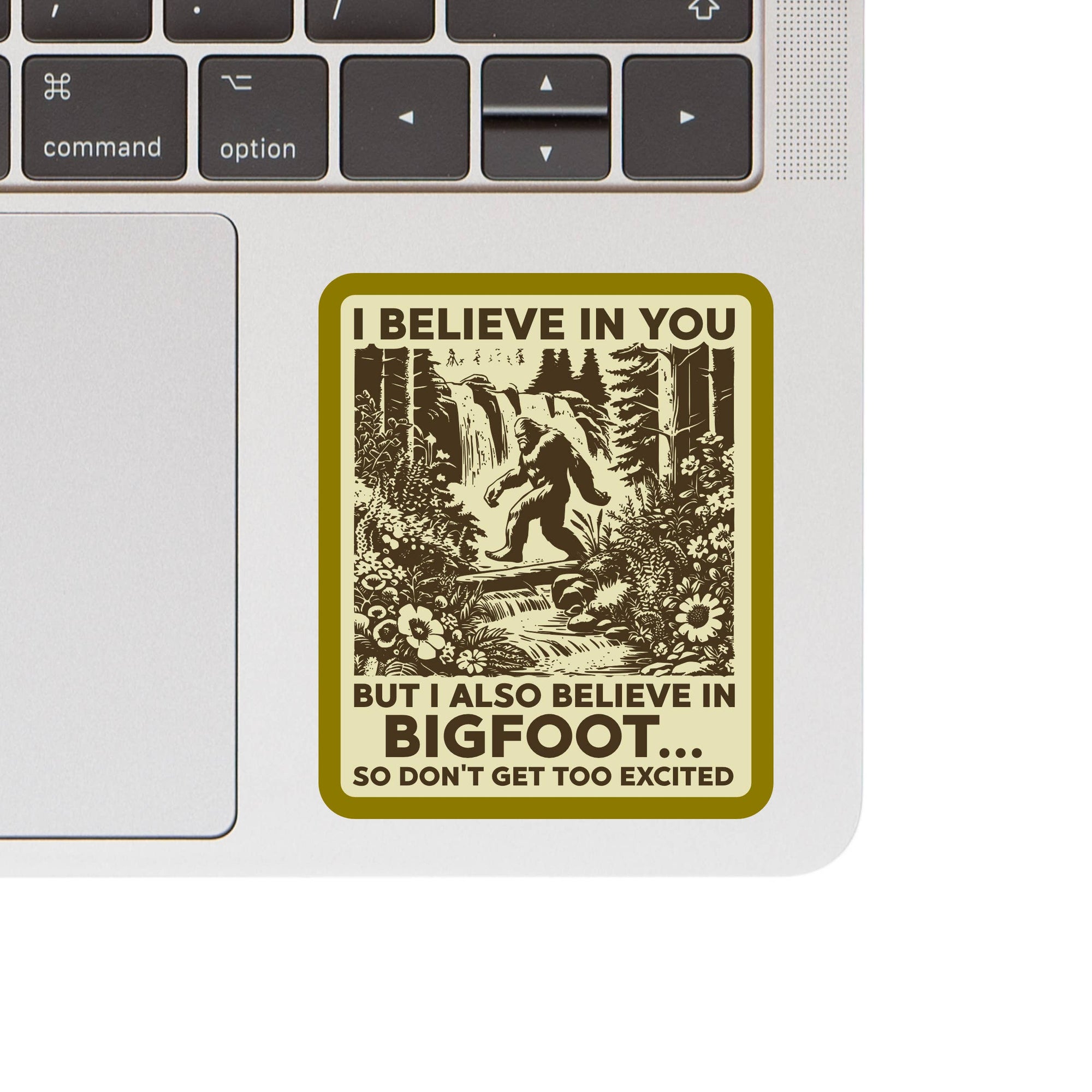 Bigfoot Sarcastic Cute Cryptoid Vinyl Sticker