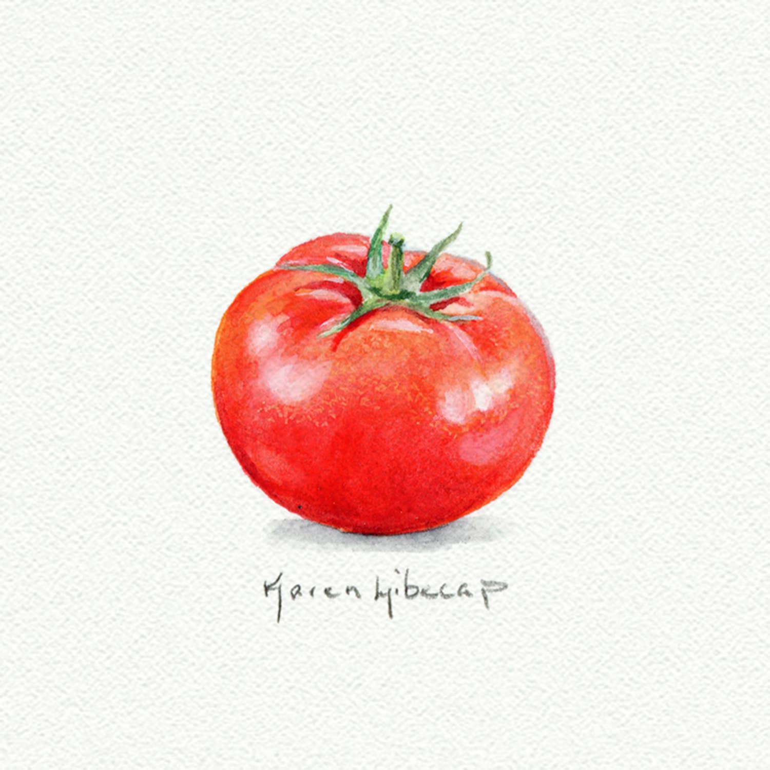 Tomato Miniature Watercolor Print