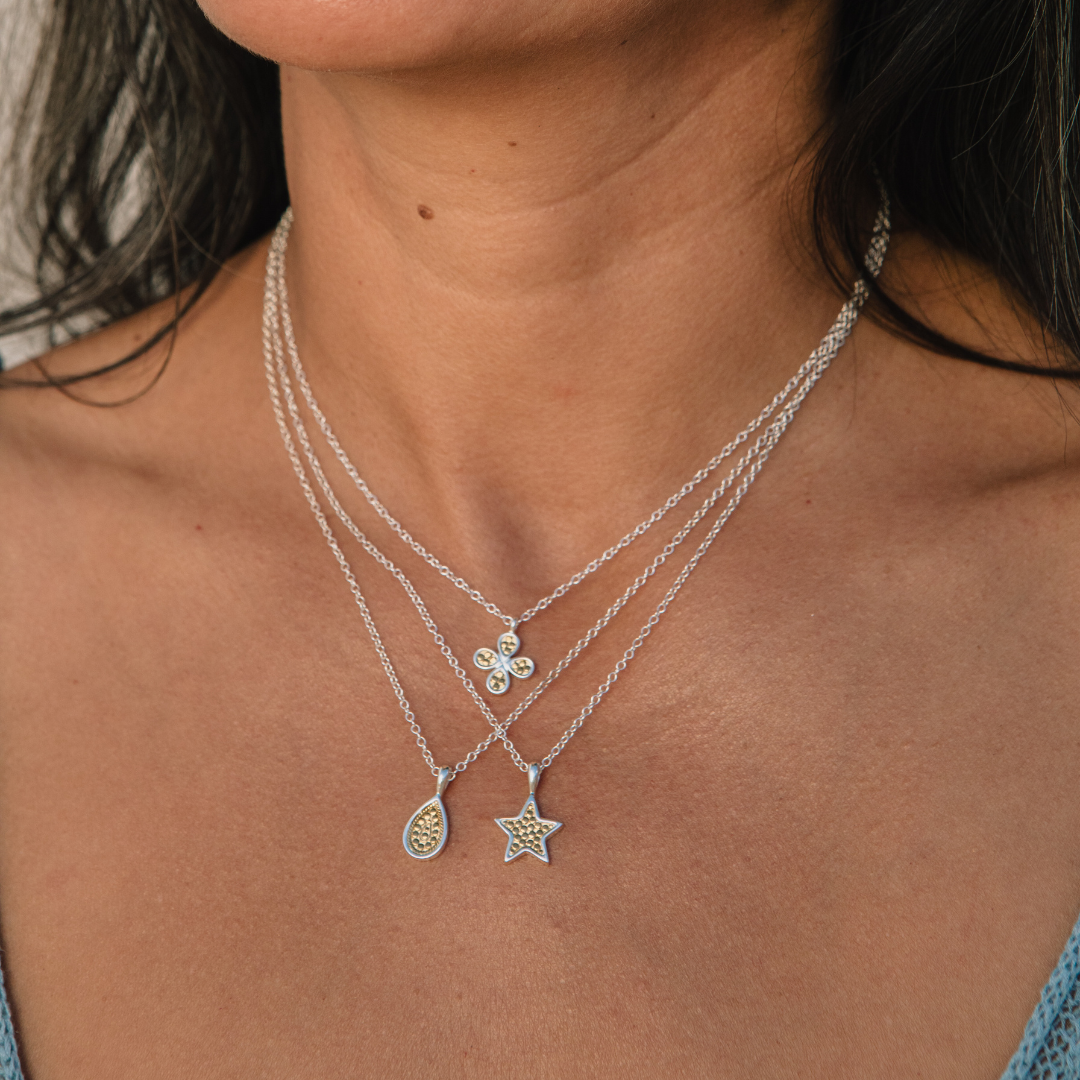 Mini Clover Necklace - Reversible