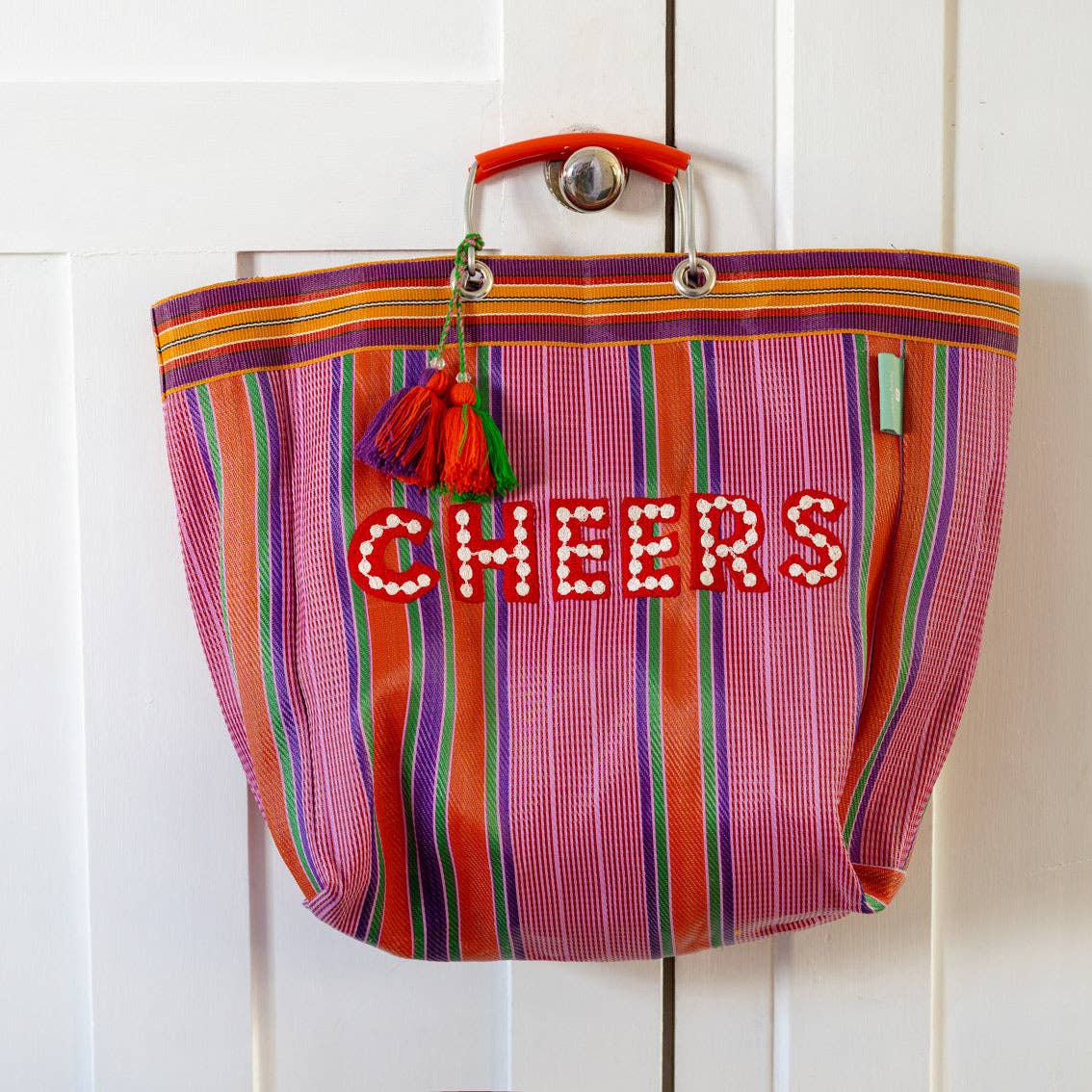 "Cheers" Recycled Plastic Tote Bag