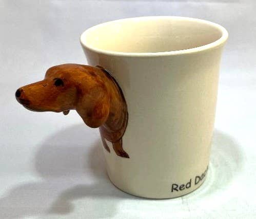 Red Dachshund Mug