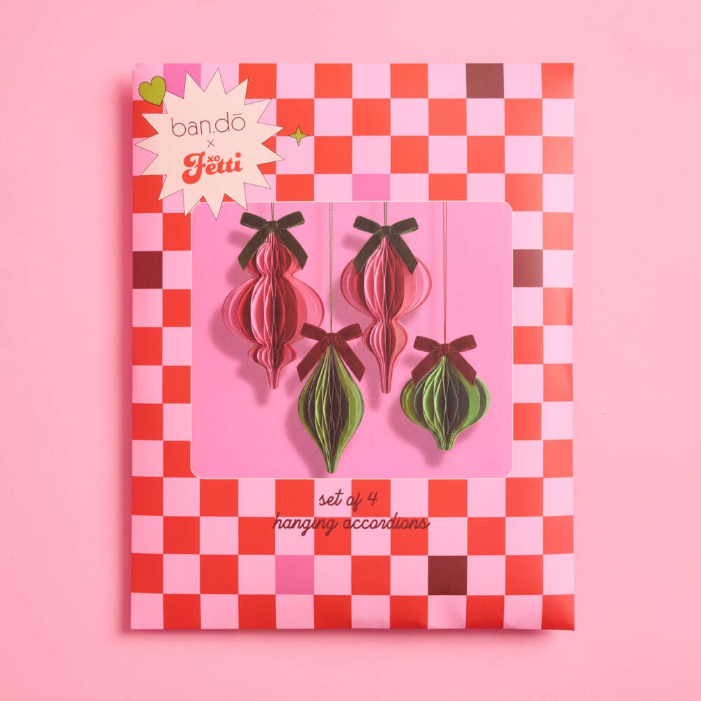 Hanging Paper Accordion Ornaments