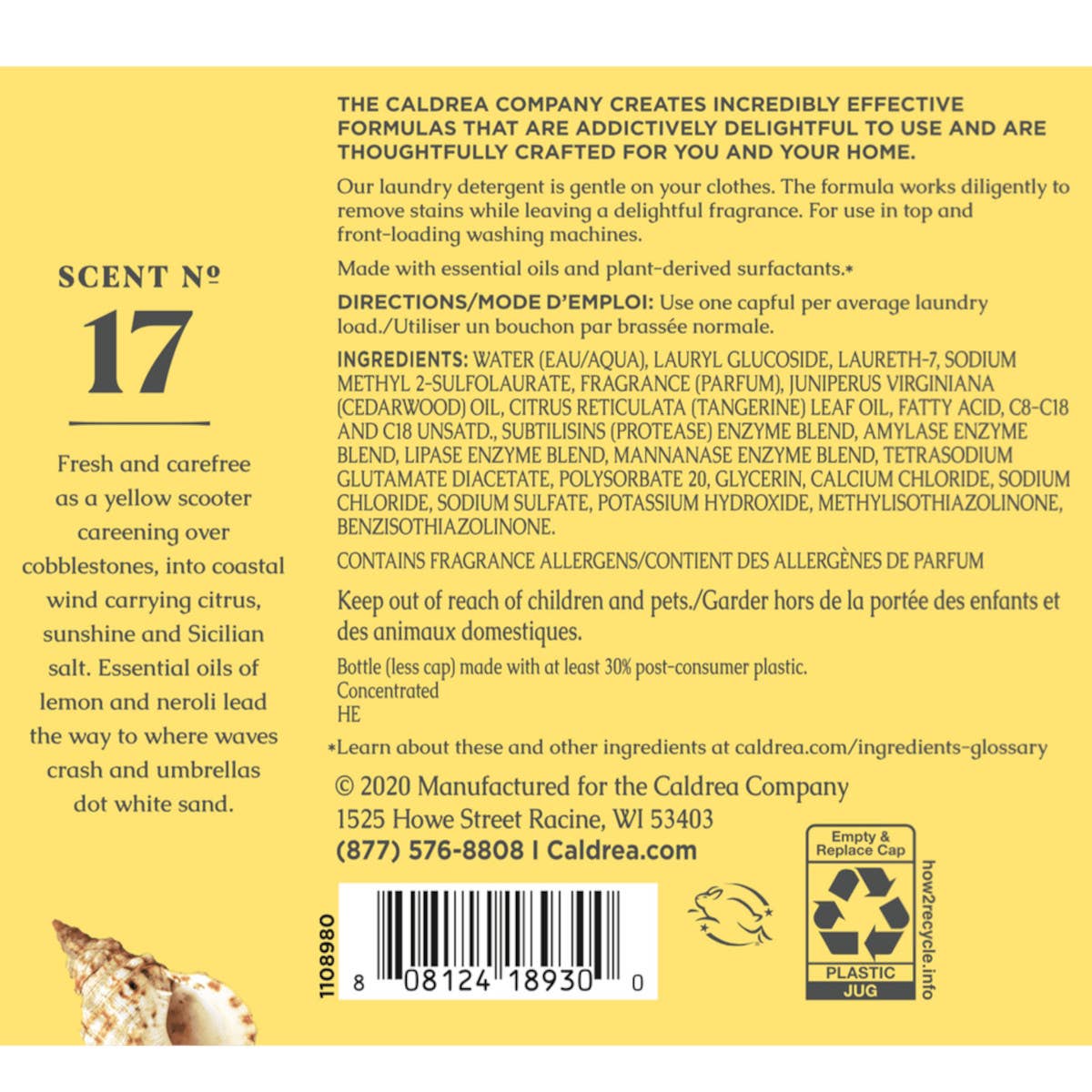 Sea Salt Neroli Laundry Detergent