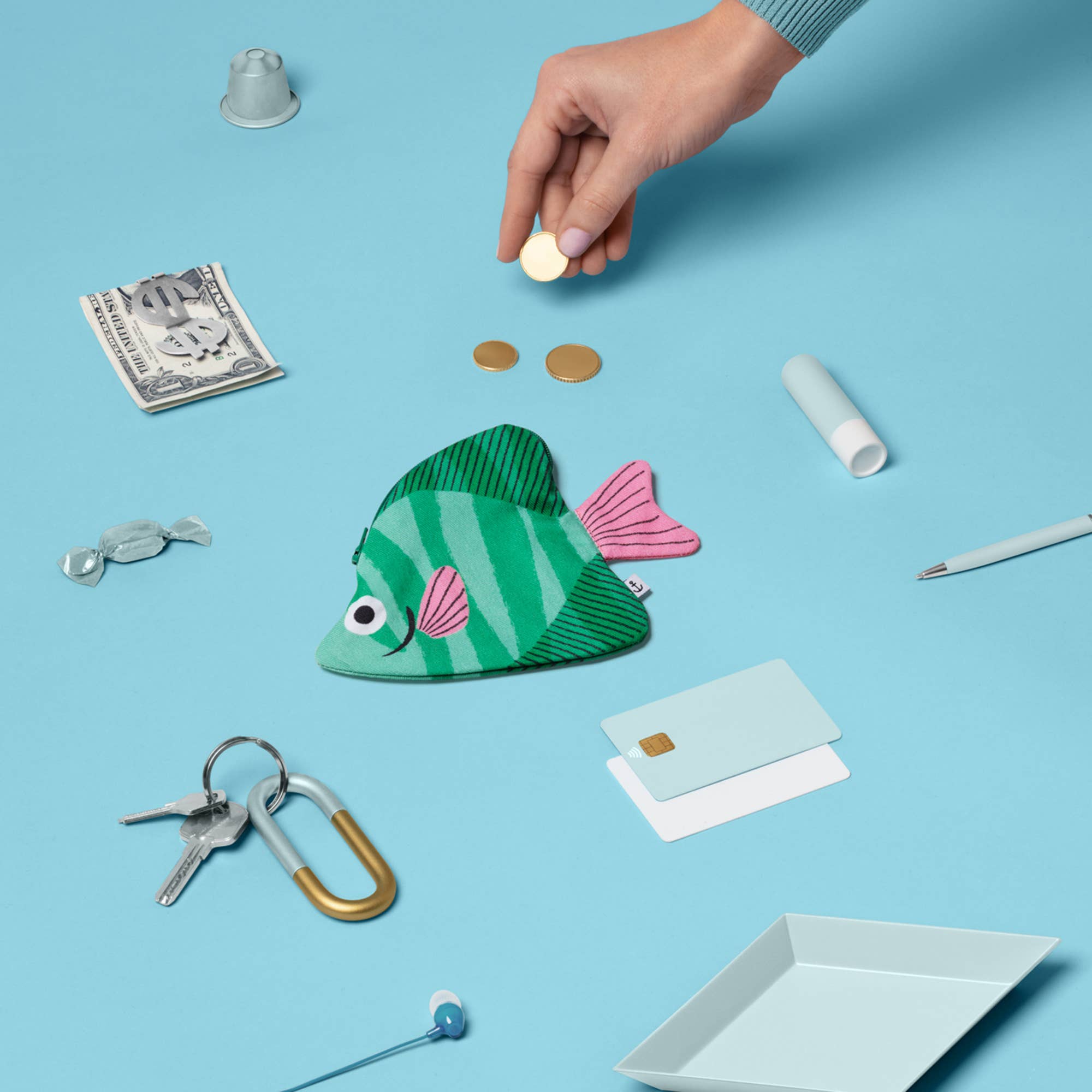 Green Moonyfish Purse