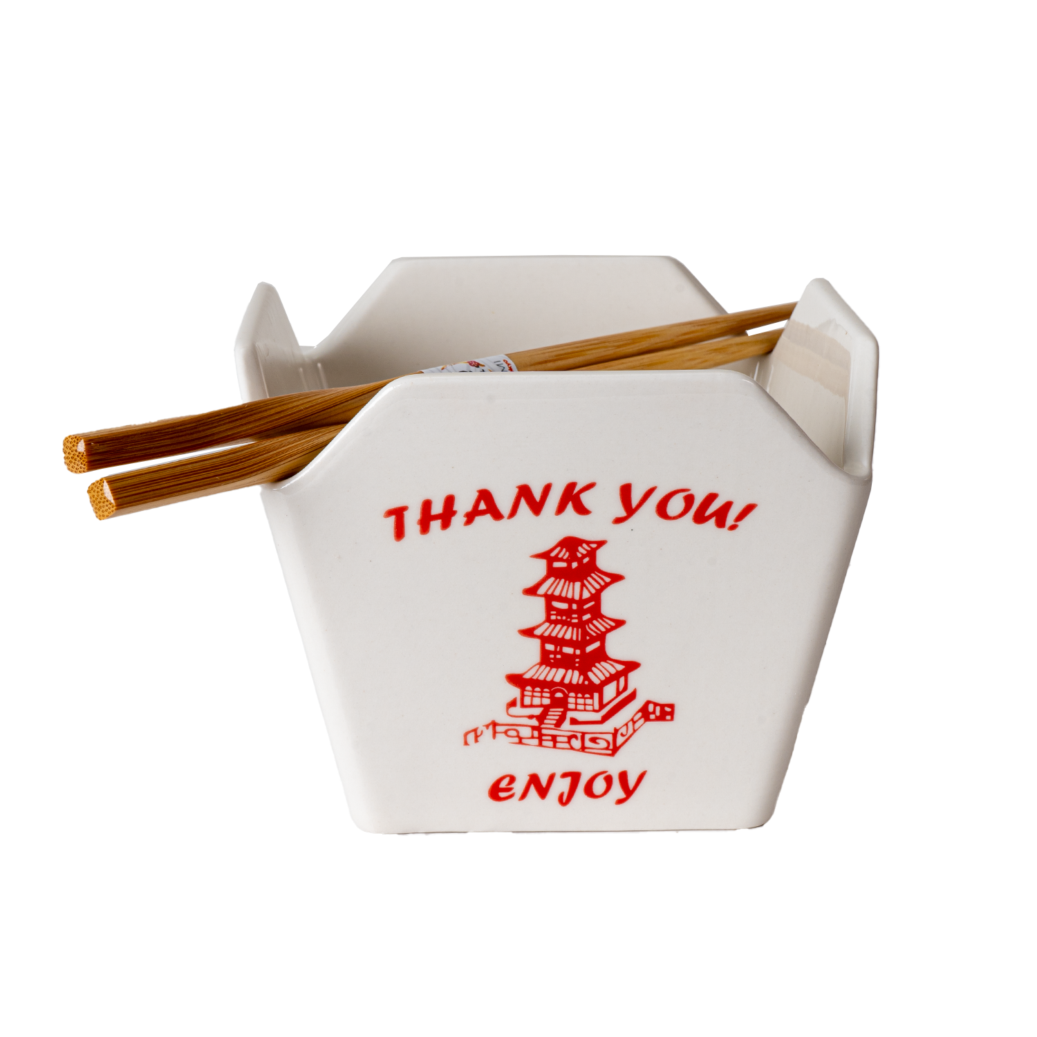 Takeout Box Serving Bowl With Chopsticks