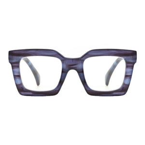 Striped Blue FIONA Blue Light Glasses