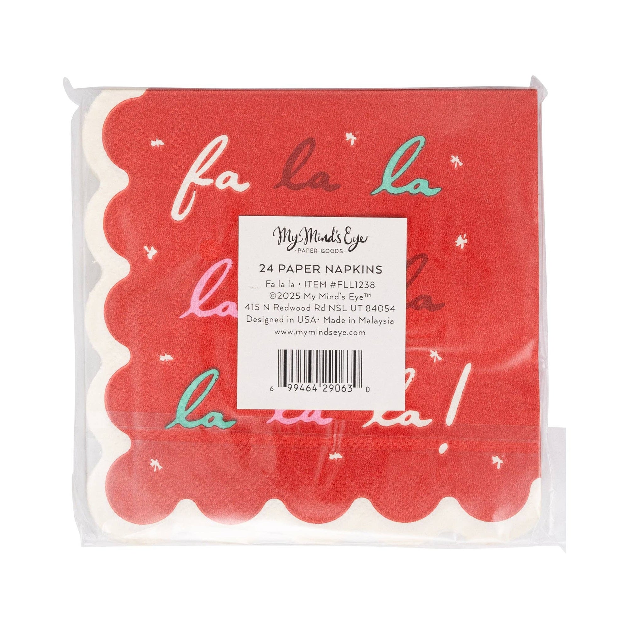 Fa La La Cocktail Napkin - Box Turtle