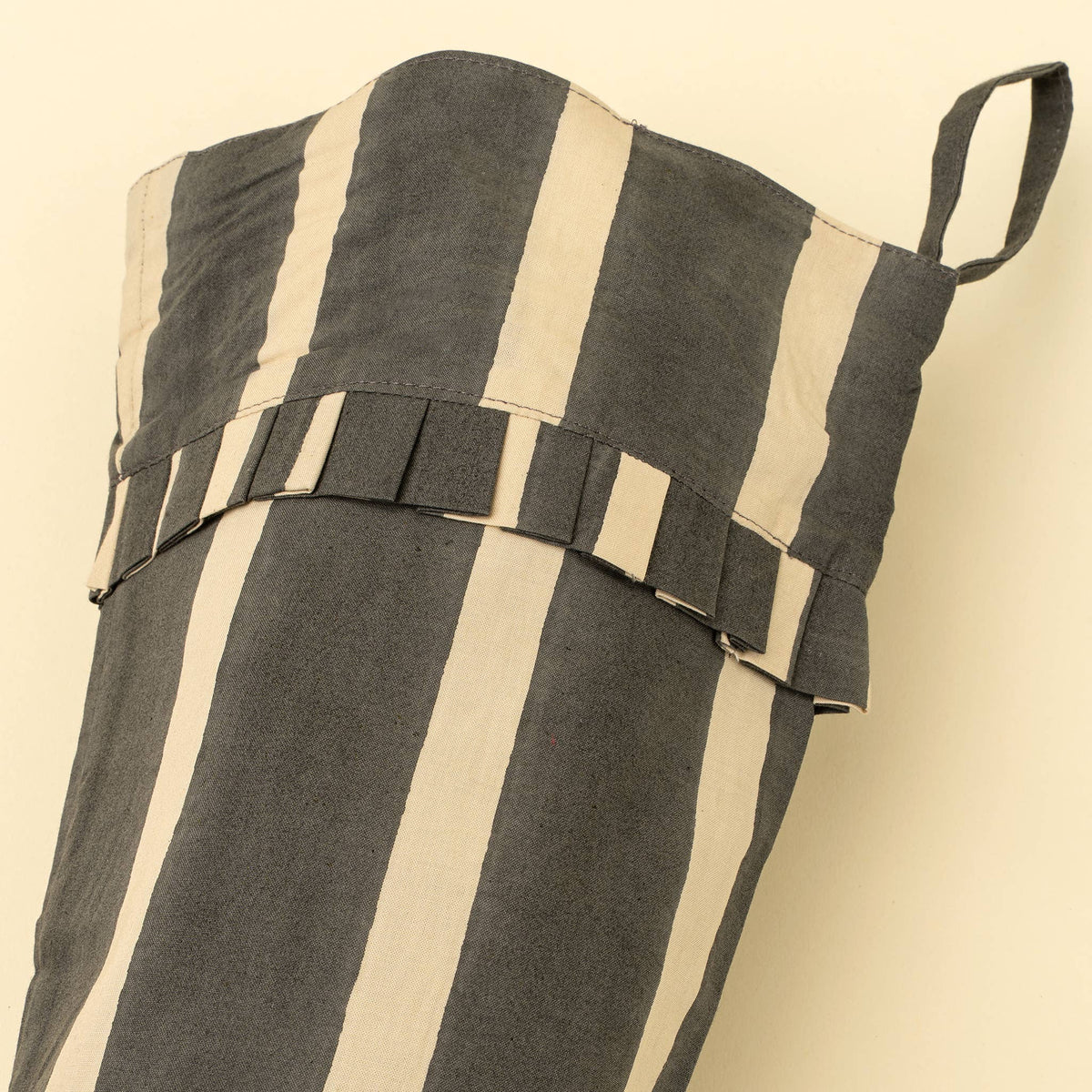 Charcoal Block Stripe Stocking