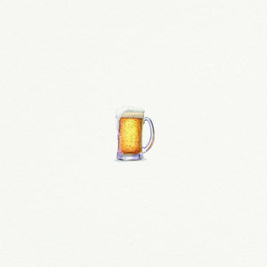 Beer Mug Miniature Watercolor Print