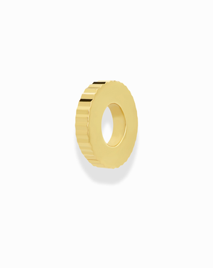 Gold Desi Fluted Charm Spacer