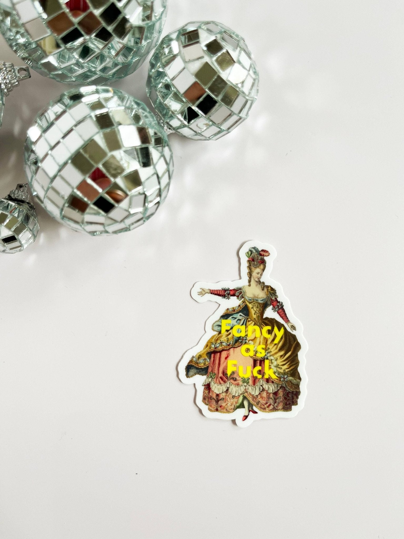 Fancy as Fuck Funny Sticker - Box Turtle