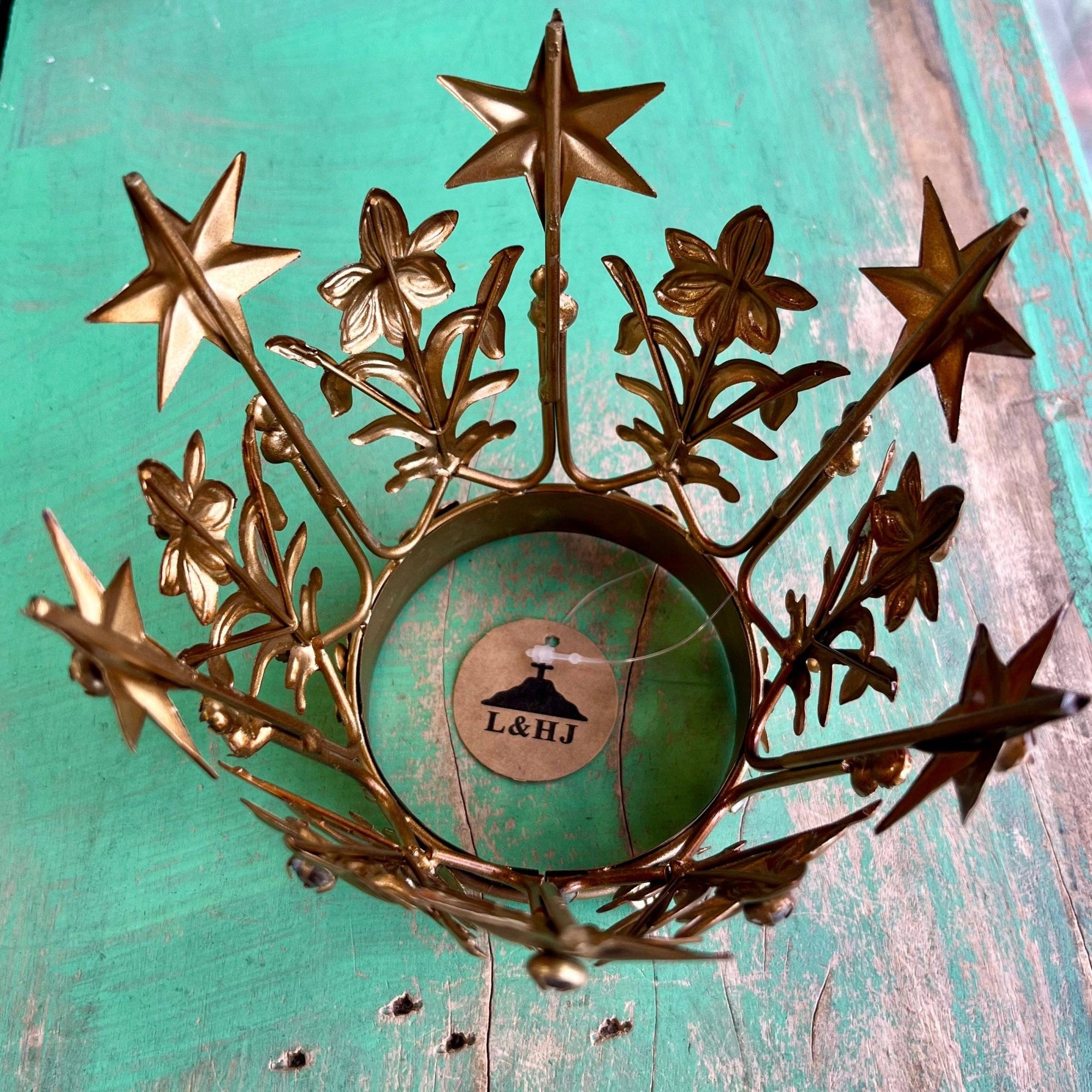 Fancy Crown With Stars - Box Turtle