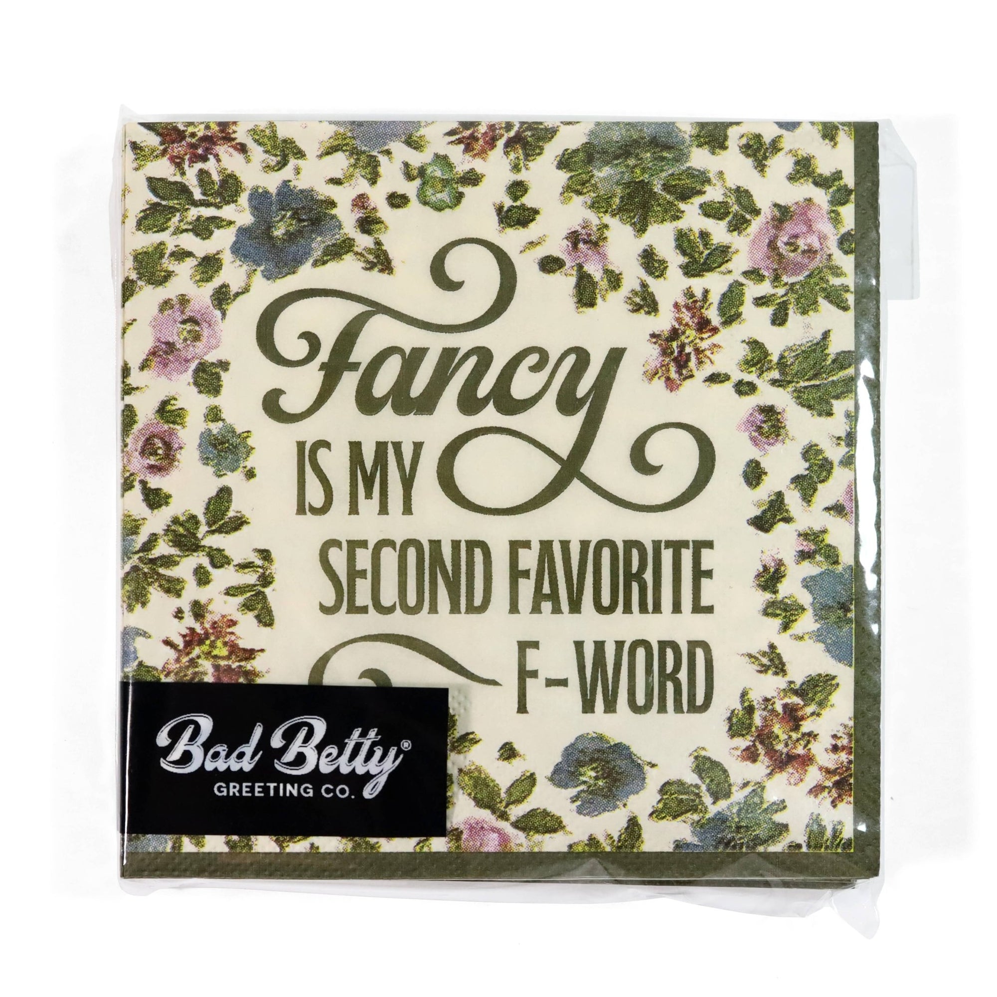 Fancy Is My Second Favorite F-Word - Cocktail Napkins - Box Turtle