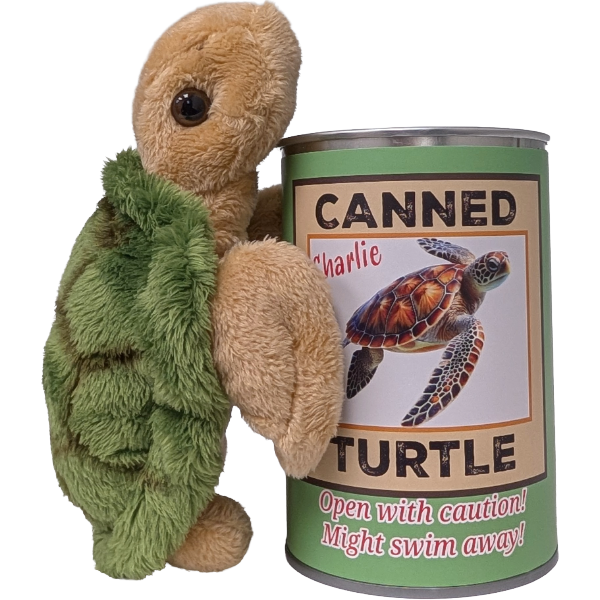 Canned Sea Turtle - Stuffed Animal