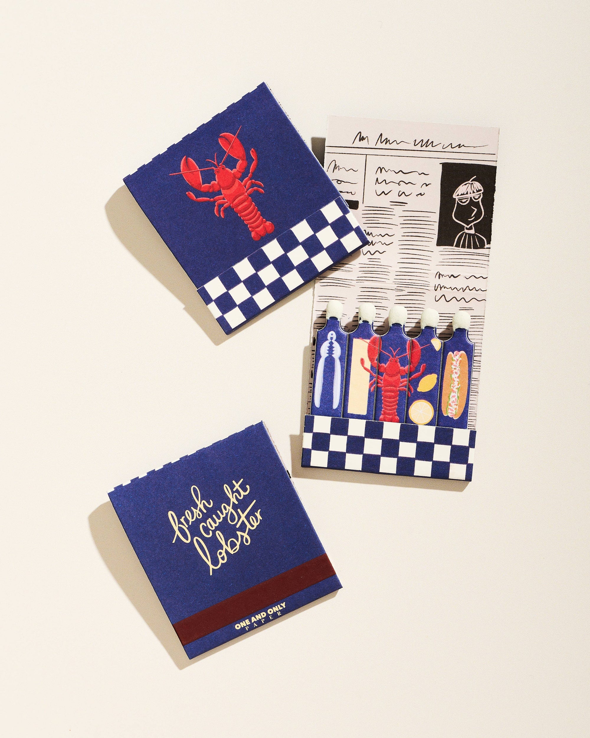 Lobster Printed Matchbook