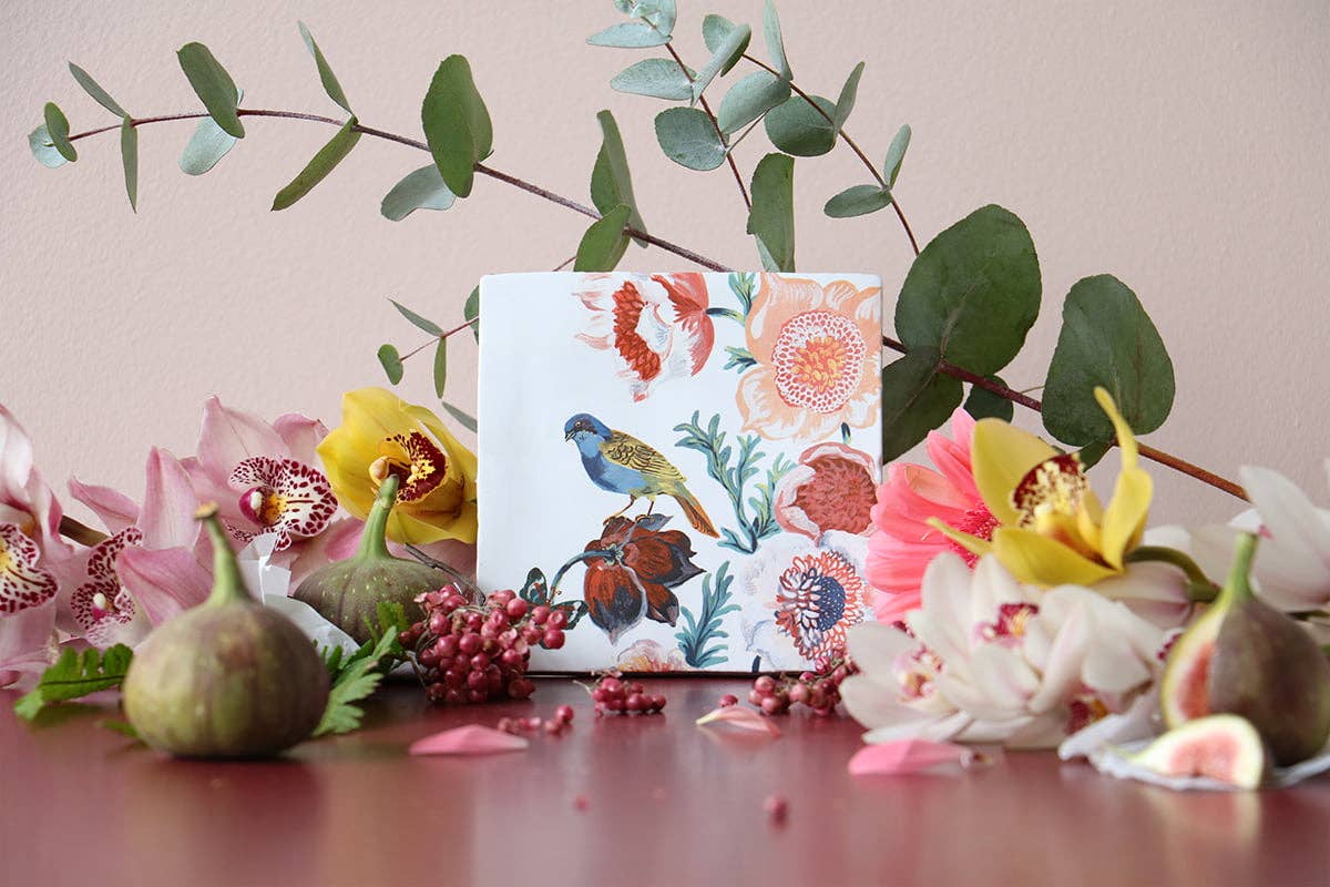 Feeling Floral StoryTile - Box Turtle