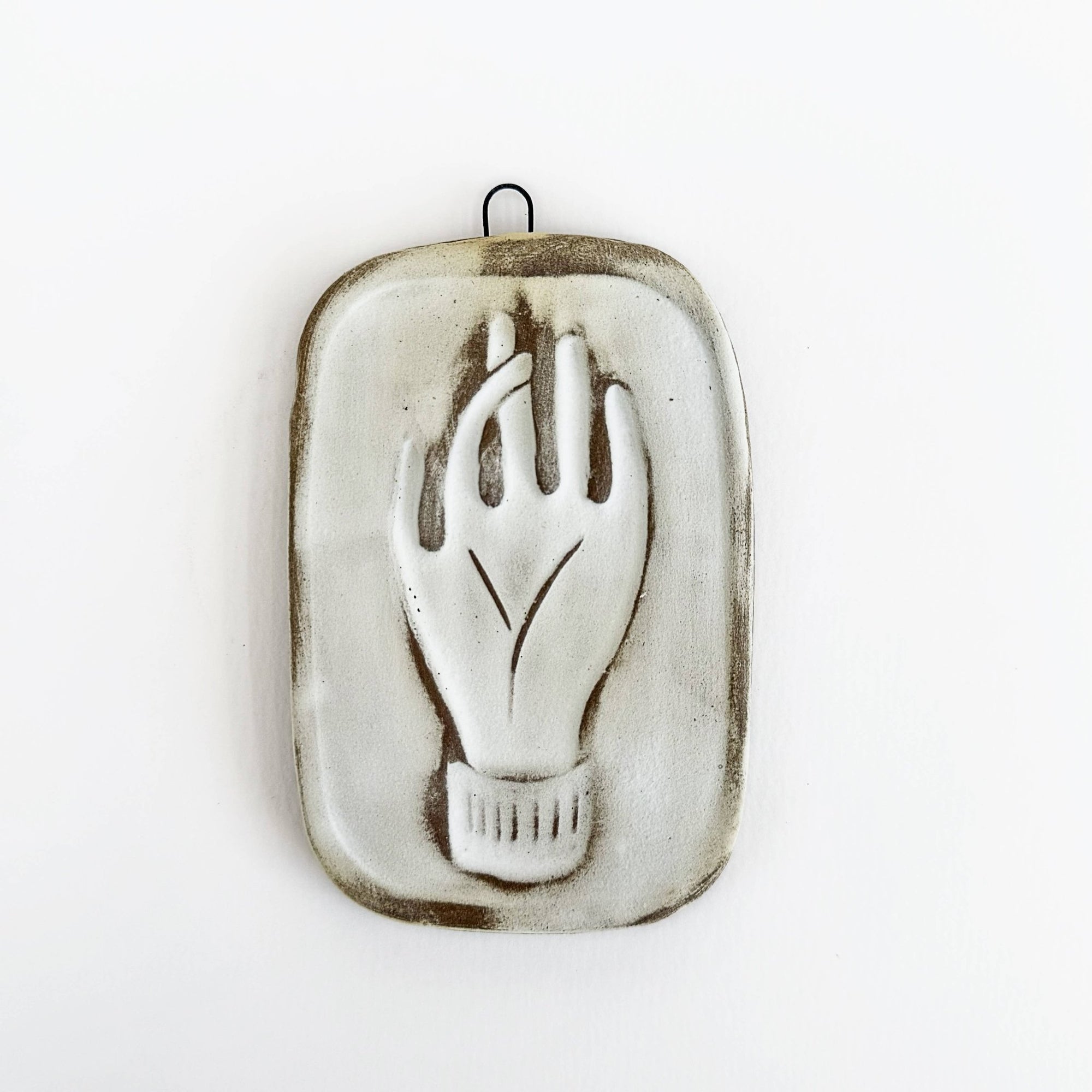 Feeling Lucky - Crossed Fingers Wall Tile - Box Turtle