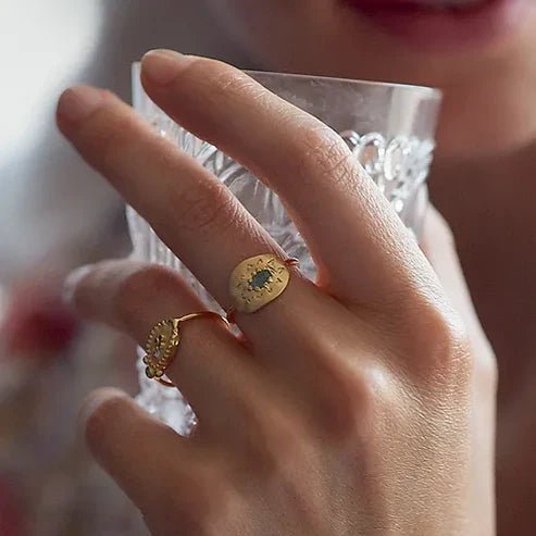 Felix Emerald Ring - Box Turtle