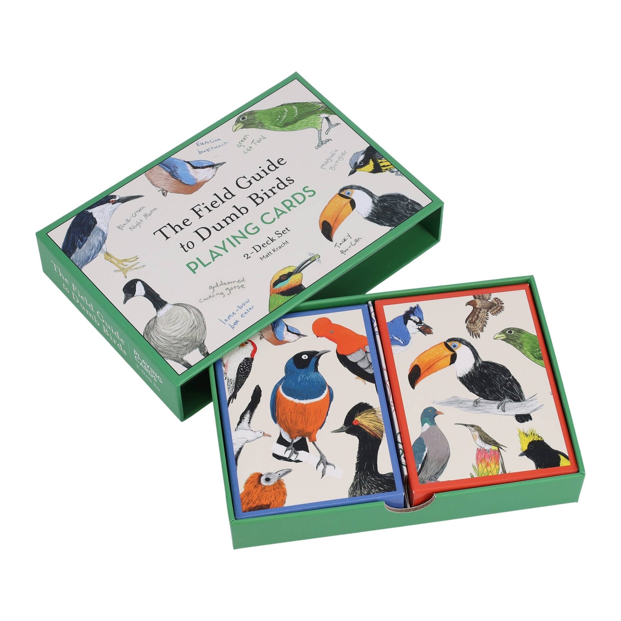 Field Guide to Dumb Birds Playing Cards - Box Turtle