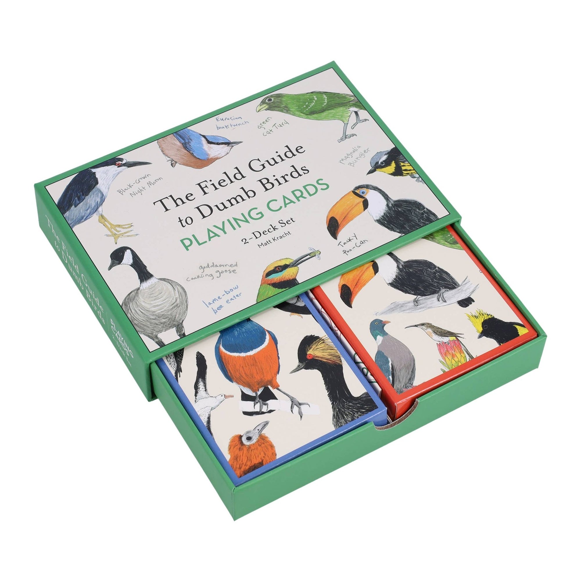 Field Guide to Dumb Birds Playing Cards - Box Turtle