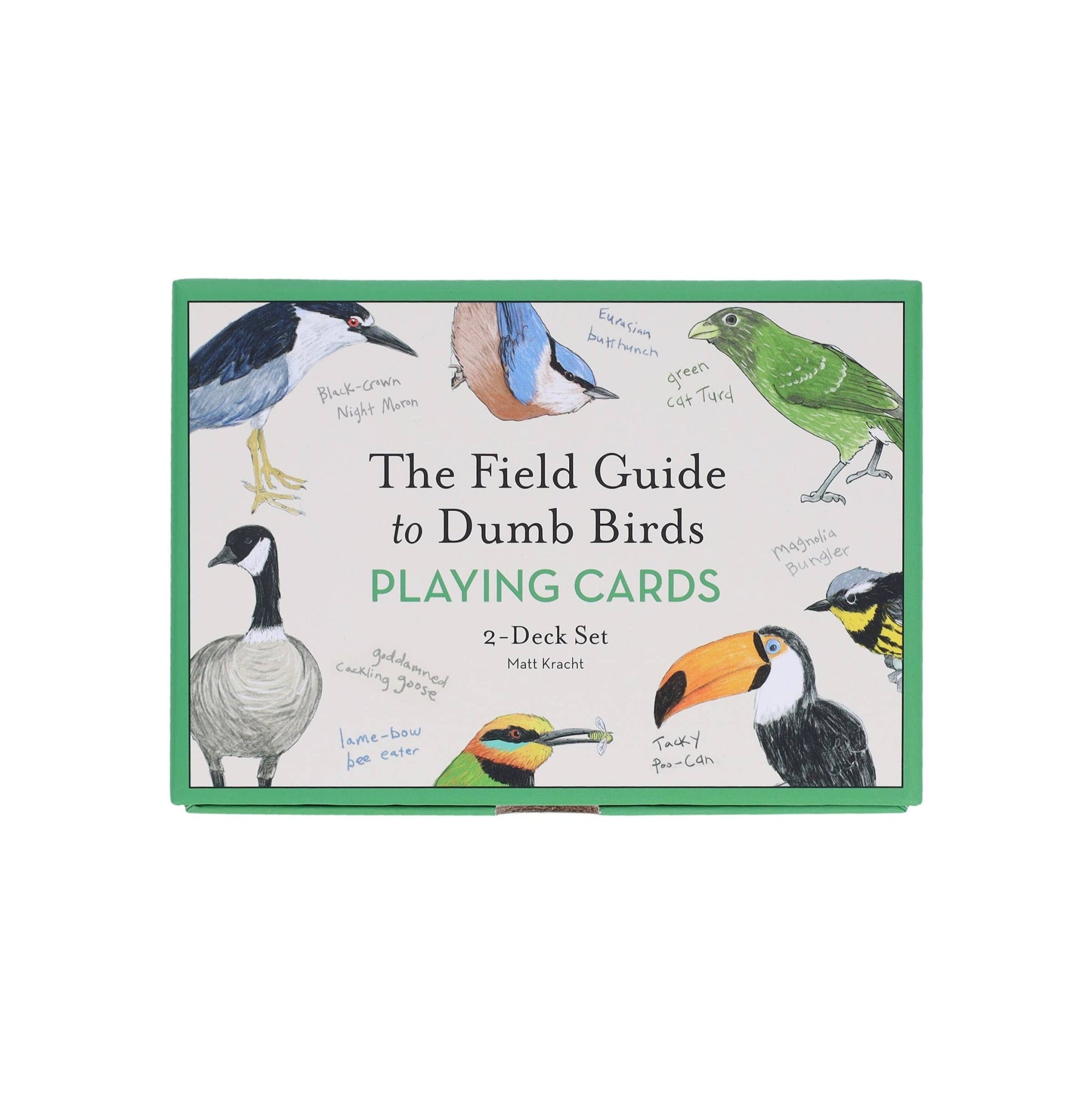 Field Guide to Dumb Birds Playing Cards - Box Turtle