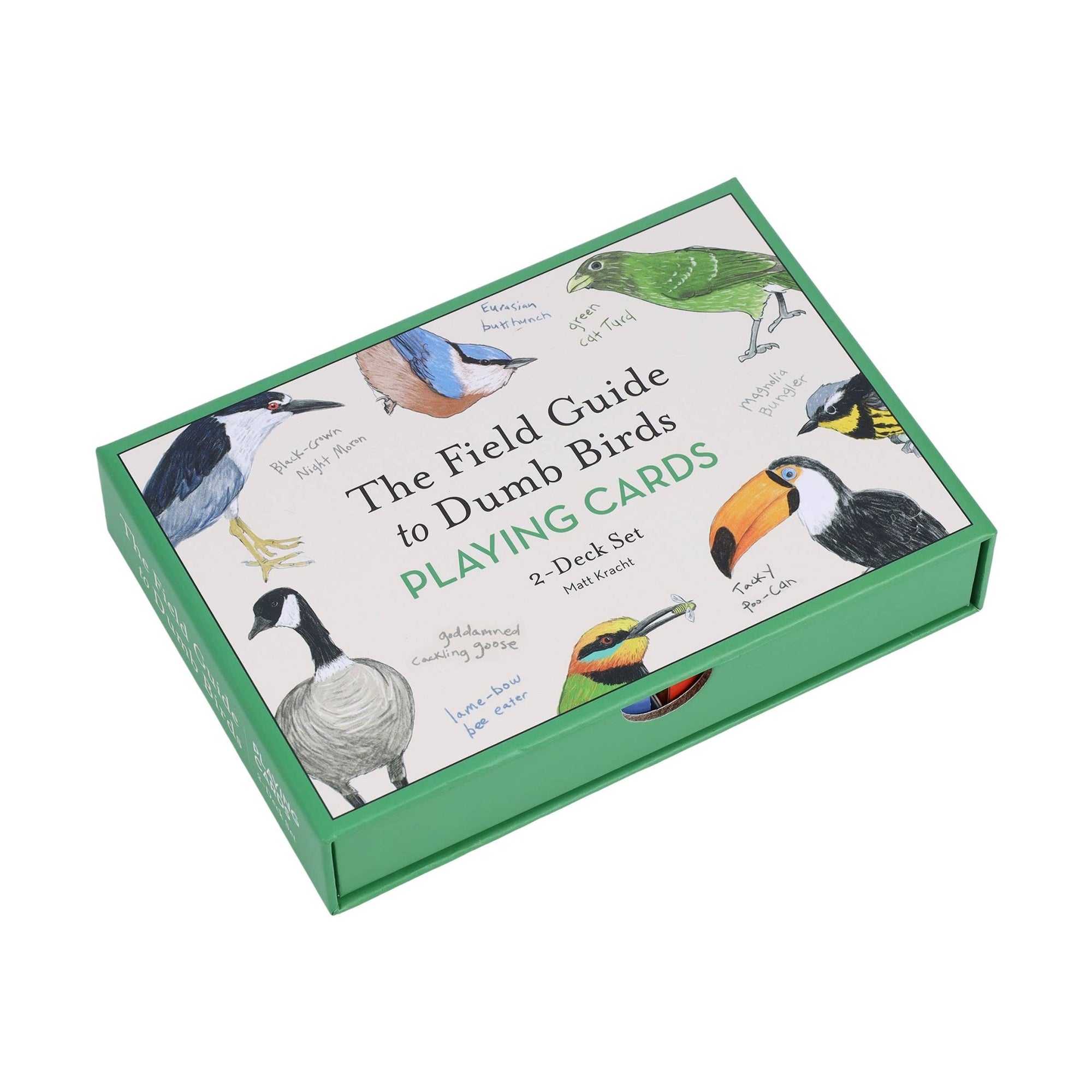 Field Guide to Dumb Birds Playing Cards - Box Turtle