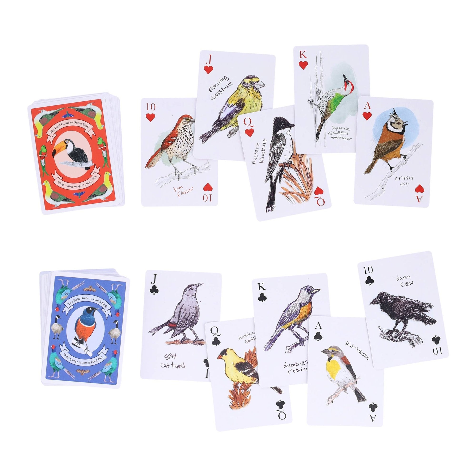 Field Guide to Dumb Birds Playing Cards - Box Turtle