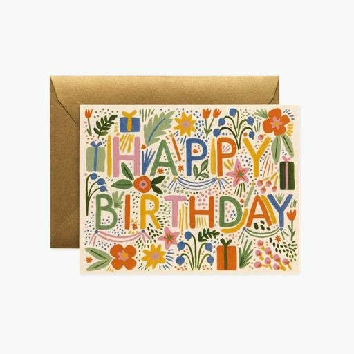 Fiesta Birthday Card - Box Turtle