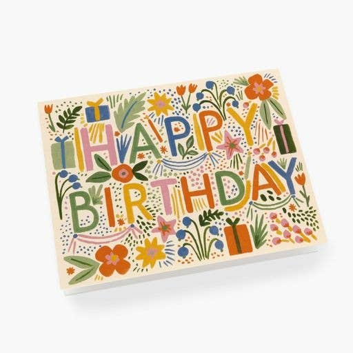 Fiesta Birthday Card - Box Turtle