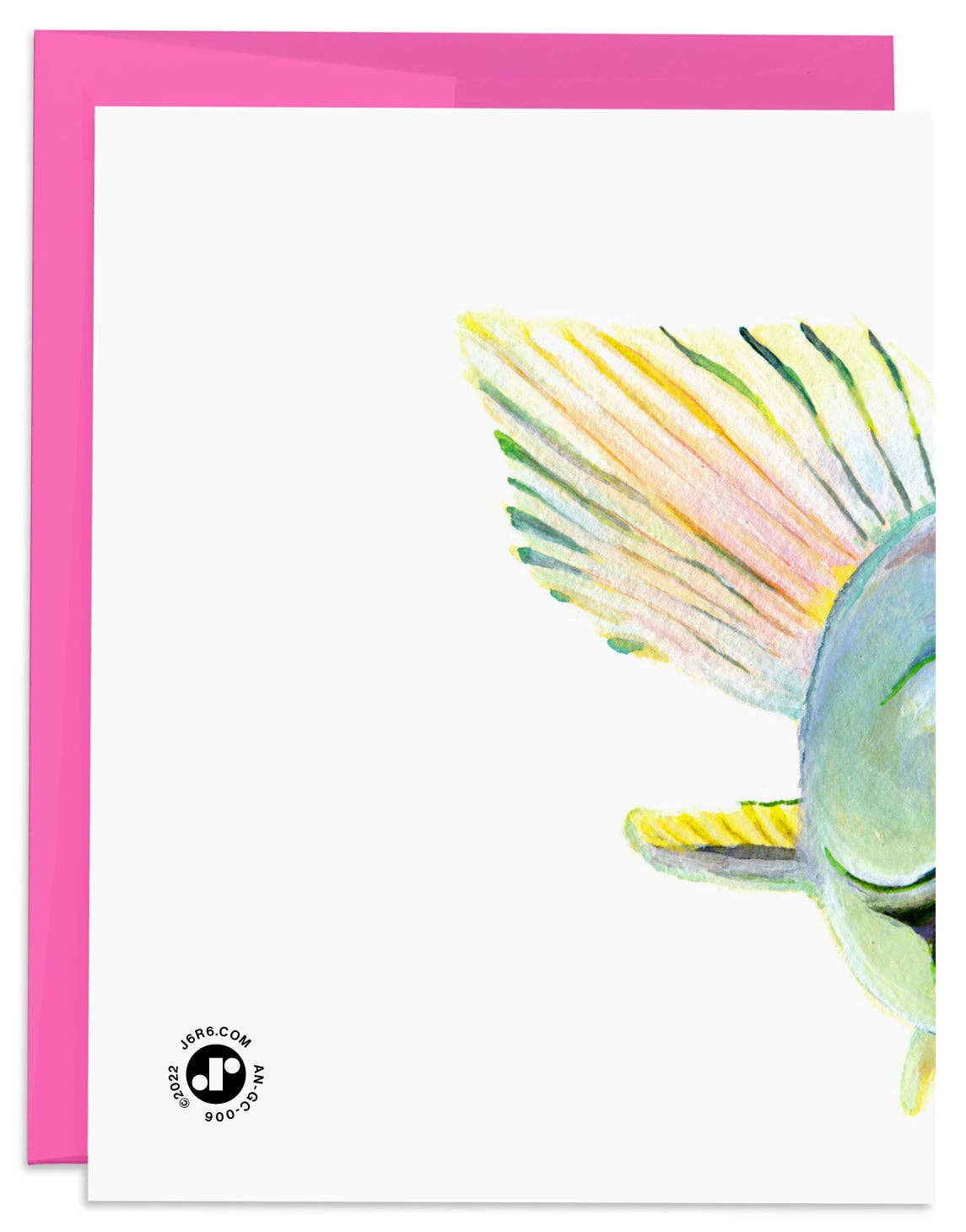 Fish Happy Birthday Card - Box Turtle