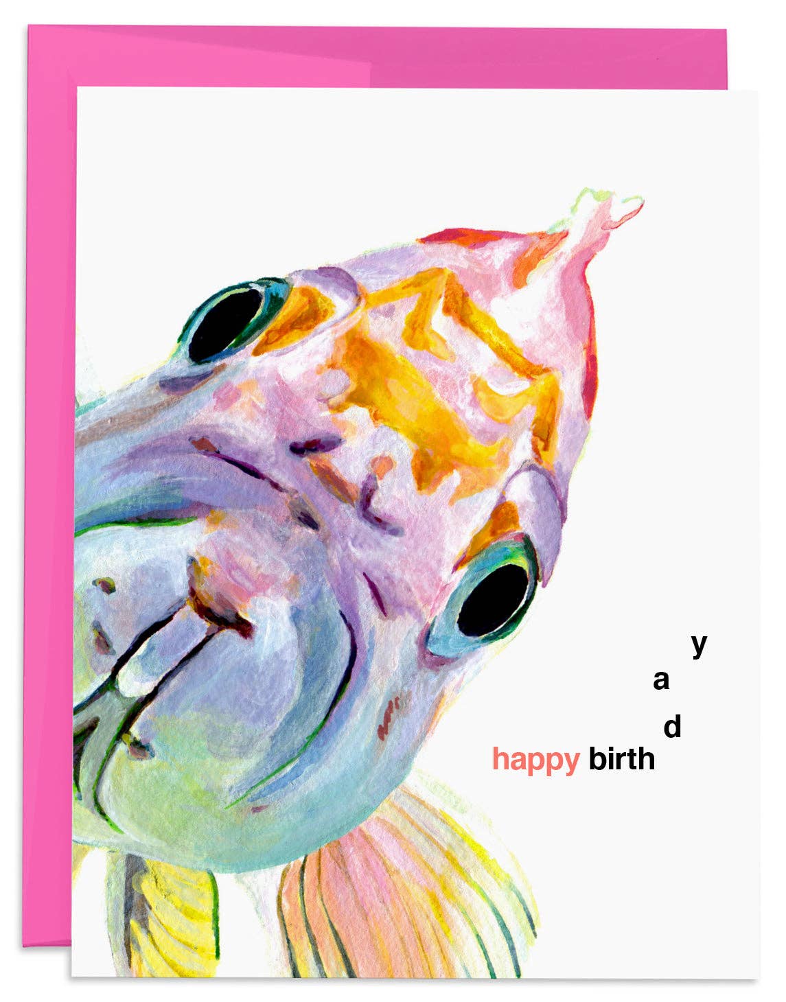 Fish Happy Birthday Card - Box Turtle