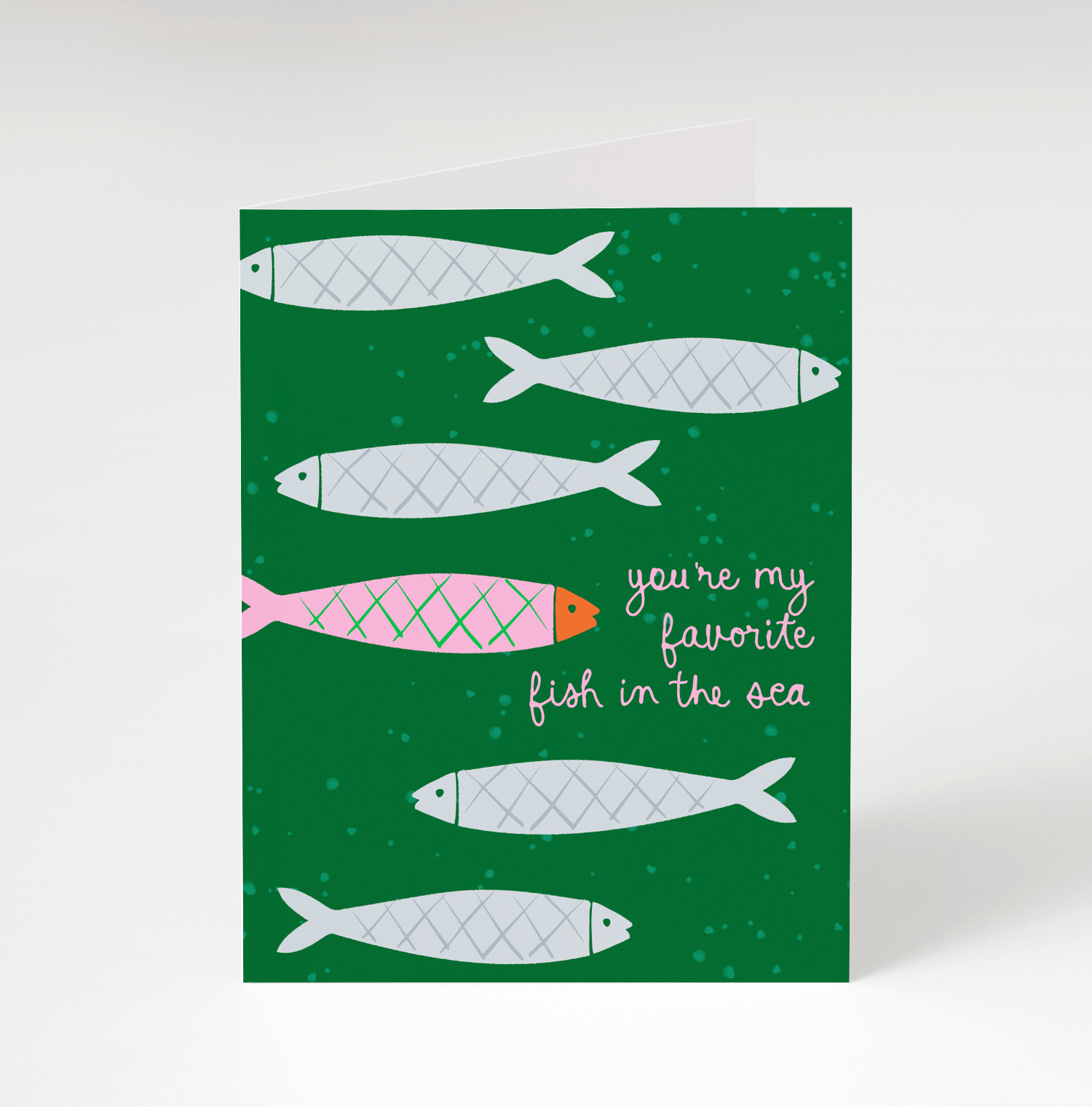 Fish In The Sea Love Card - Box Turtle