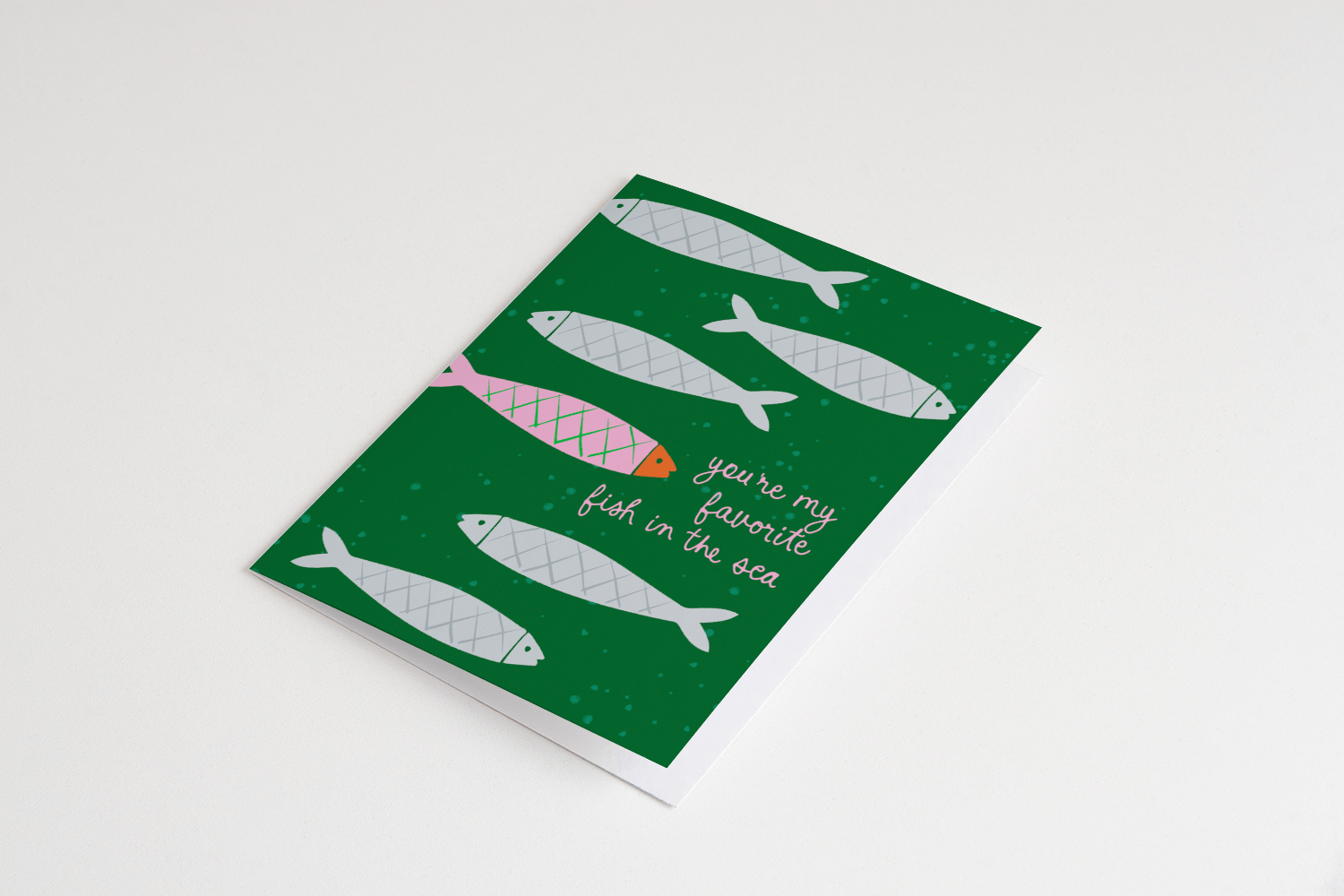 Fish In The Sea Love Card - Box Turtle