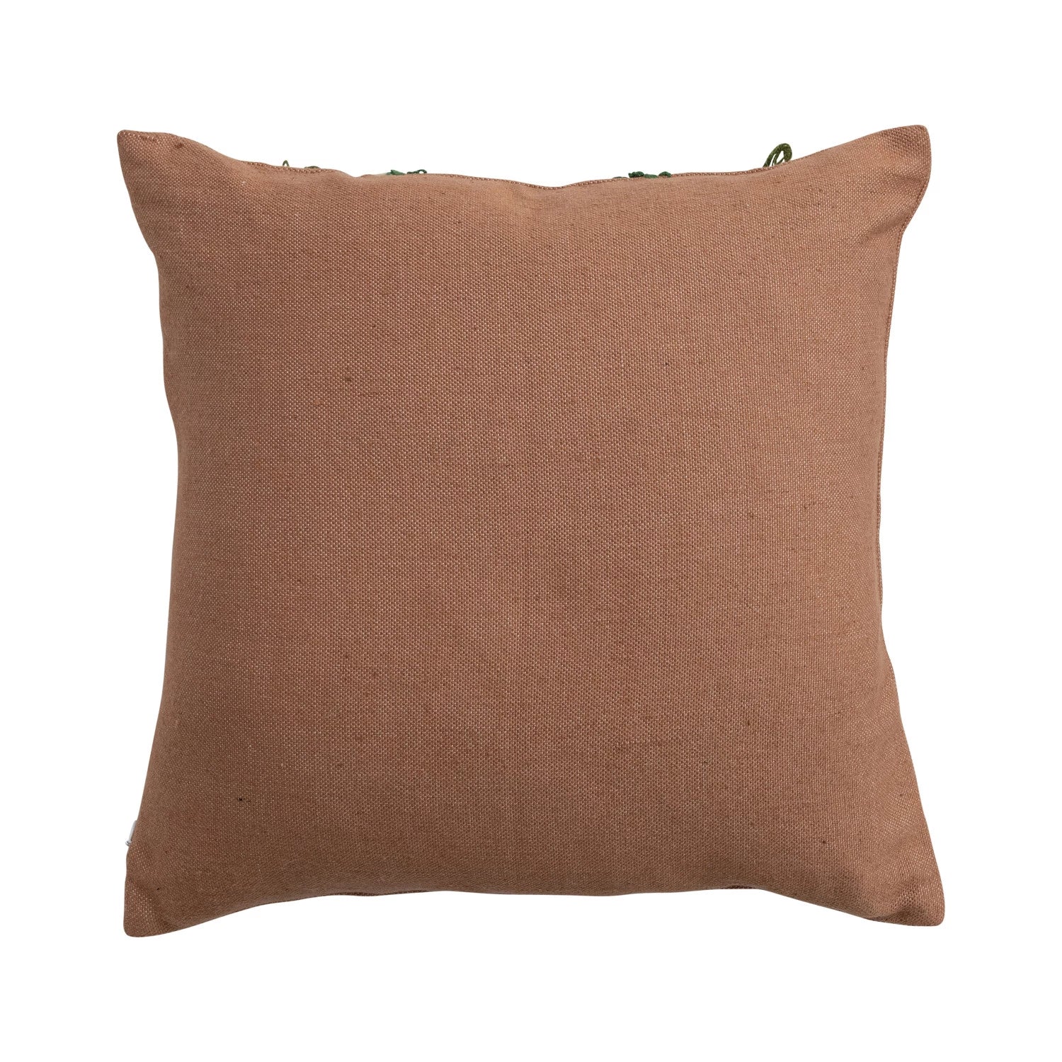 Floral Indoor/Outdoor Embroidered Pillow - Box Turtle