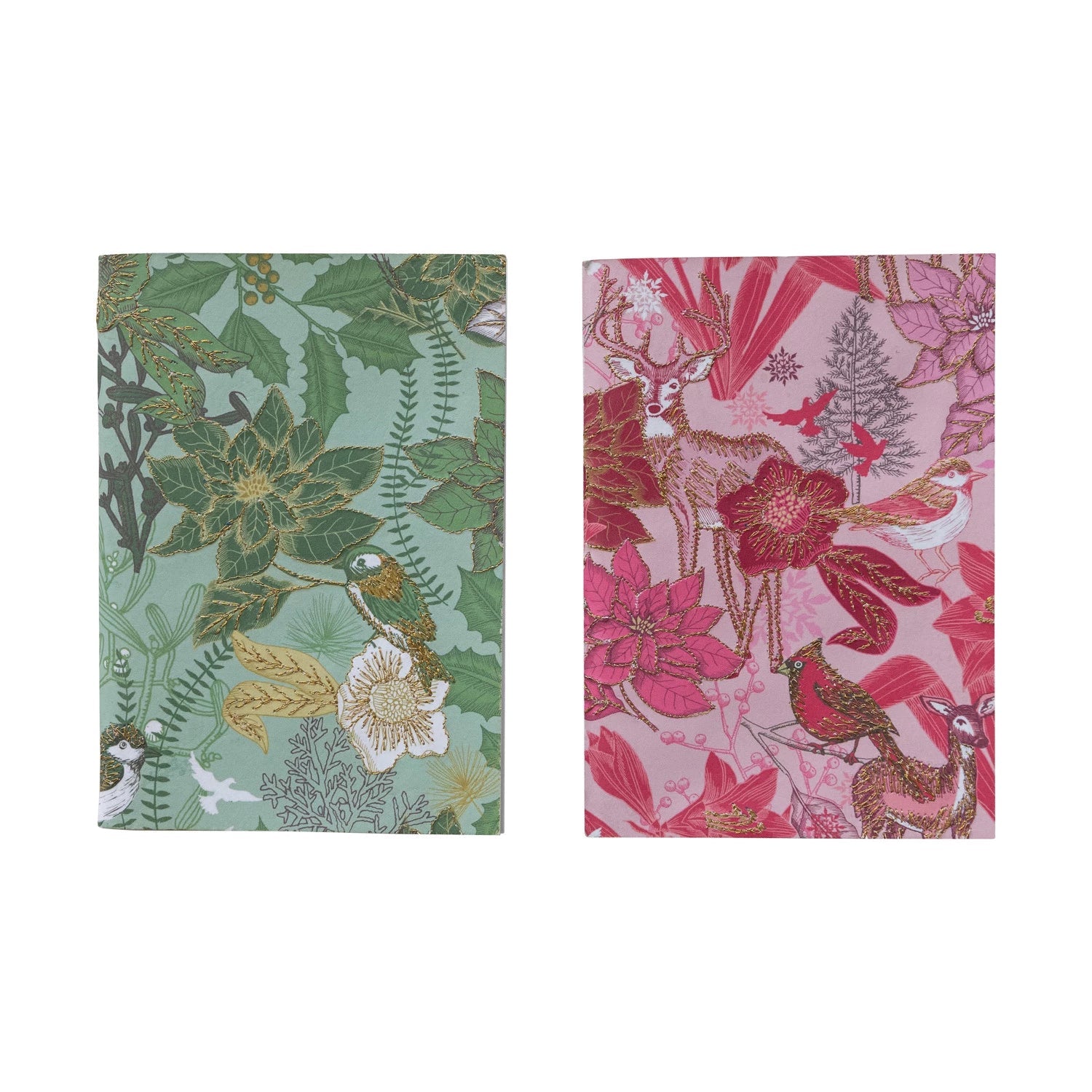 Floral Recycled Paper Soft Cover Notebook - Box Turtle